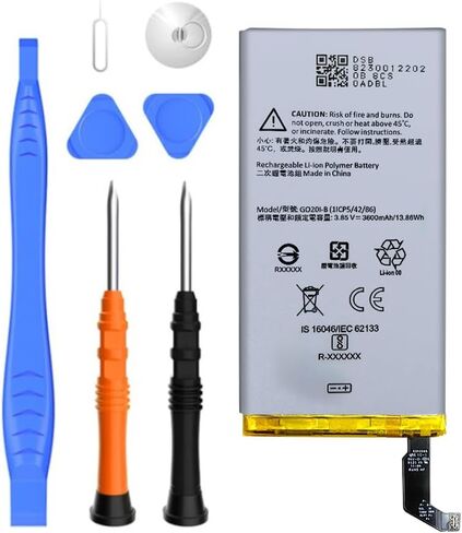 بطارية SHENMZ Pixel 4، بطارية بديلة لجهاز Google Pixel 4 موديل G020M، G020I، GA01188، GA01187، GA01189، GA01191 مع مجموعة أدوات الإصلاح in Kuwait