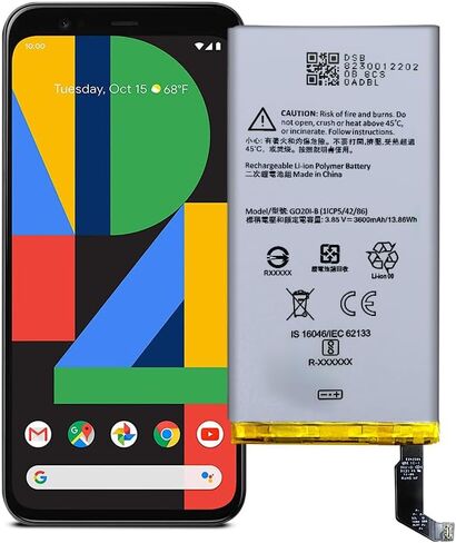 بطارية SHENMZ Pixel 4، بطارية بديلة لجهاز Google Pixel 4 موديل G020M، G020I، GA01188، GA01187، GA01189، GA01191 مع مجموعة أدوات الإصلاح in Kuwait
