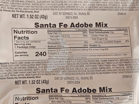 Halal MRE (Meal Ready to Eat), Authentic USGI Military Ration - Certified Halal Ration: Includes Entree, Snacks, Dessert, Drink Mix, Utensils, Condiments and Flameless Ration Heater - Approximately 1250 Calories. (Chicken and Vegetables) in Saudi Arabia