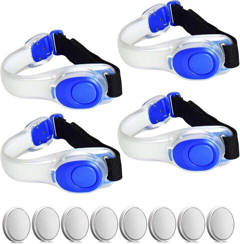 Premium LED Light Up Armband, Reflective Adjustable Wearable Silicone Running Belt Strap/Waterproof Glow in The Dark for Running Jogging Walking Cycling Concert Camping Outdoor Sports in Kuwait