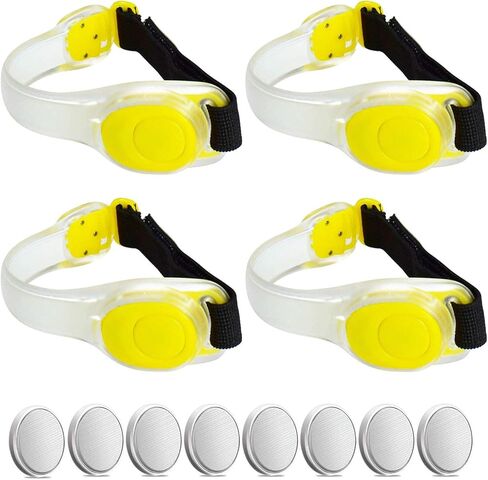 Premium LED Light Up Armband, Reflective Adjustable Wearable Silicone Running Belt Strap/Waterproof Glow in The Dark for Running Jogging Walking Cycling Concert Camping Outdoor Sports in Kuwait
