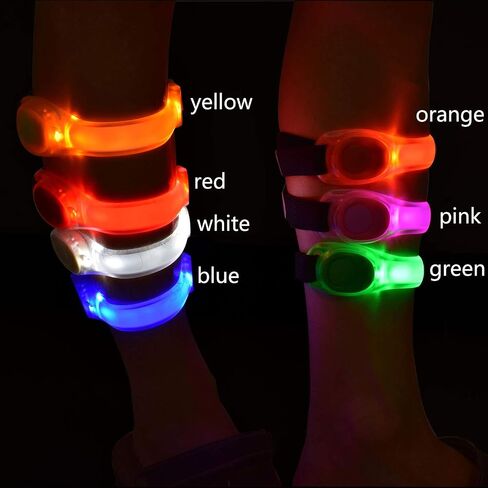 Premium LED Light Up Armband, Reflective Adjustable Wearable Silicone Running Belt Strap/Waterproof Glow in The Dark for Running Jogging Walking Cycling Concert Camping Outdoor Sports in Kuwait