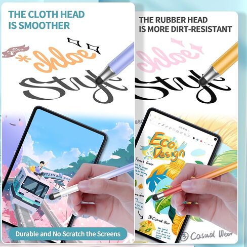 Stylus Pens for Touch Screens, Compatible with All Capacitive Touch Screens,High Sensitivity & Precision Rubber Tips (8pcs-Corlorful) in Saudi Arabia