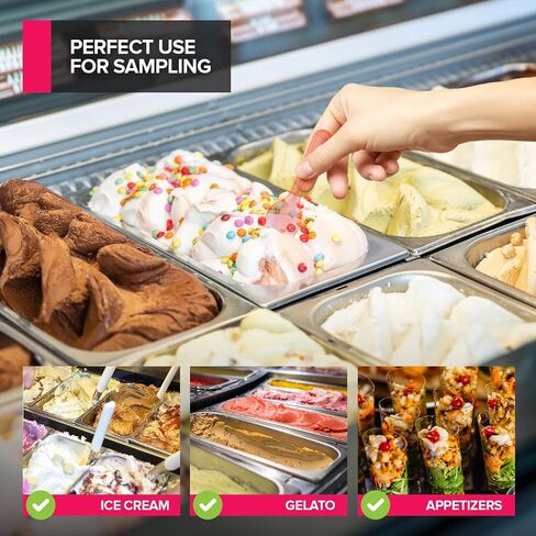 Stock Your Home 400 Count 3-Inch Plastic Mini Taster Spoons - Perfect for Sampling, Desserts, and Parties, Disposable and Durable Utensils in Saudi Arabia