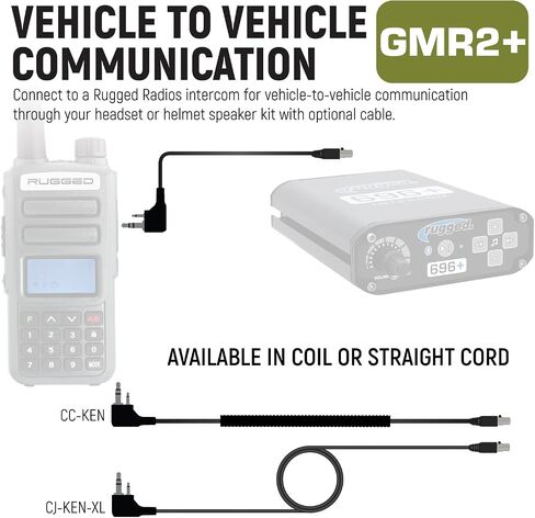 Rugged Radios GMRS Two Way Handheld Radio Walkie Talkie for Hiking Camping Overlanding Off Road – Features Grey Long Range Weather Channels and Rechargeable Battery in Saudi Arabia