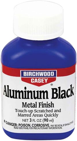 Birchwood Casey Fast-Drying Fast-Acting Aluminum Black Metal Finish for Restoring Scratched and Marred Areas, Gun Cleaning in Saudi Arabia