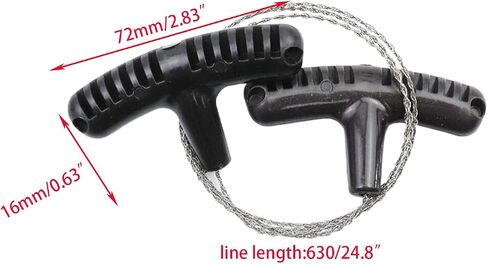 Woogim 4 Pcs Stainless Steel PP Handle Cable Saws for Handsaws Outdoor Wire Saws 70cm Orange in Saudi Arabia