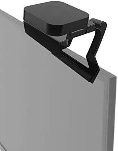 رف علوي للتلفزيون من WALI، حامل تثبيت بمشبك قابل للتعديل مقاس 5 × 5 بوصة لأجهزة البث وصناديق الوسائط ومكبرات الصوت وديكور المنزل (TSH003)، عبوة واحدة، أسود in Kuwait