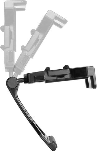 رف علوي للتلفزيون من WALI، حامل تثبيت بمشبك قابل للتعديل مقاس 5 × 5 بوصة لأجهزة البث وصناديق الوسائط ومكبرات الصوت وديكور المنزل (TSH003)، عبوة واحدة، أسود in Kuwait