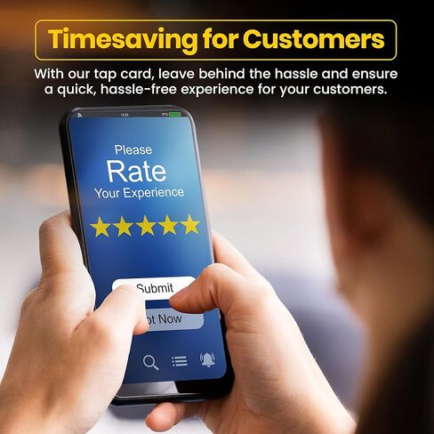بطاقة NFC Business Google Review Tap، بدون تلامس، تعزز تحسين محركات البحث، وتوفر الوقت، سهلة الاستخدام، قابلة لإعادة الاستخدام، تعزز التواجد عبر الإنترنت وتشجع تعليقات الأعمال - حزمة من 3 قطع، أرجواني in Kuwait