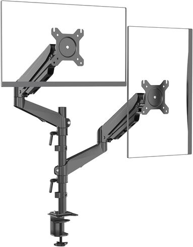 Ultrawide Dual Monitor Arm – Heavy Duty Monitor Arm Desk Mount with VESA Mount Compatibility and Gas Spring Mechanism – Holds Up to 57" Wide and 59.4 lbs. Each in Kuwait