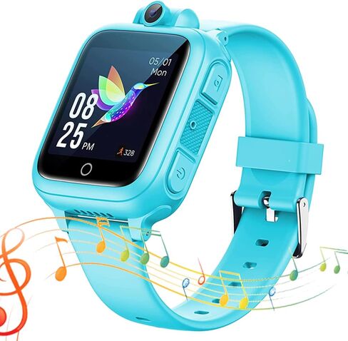ساعة ذكية للفتيات الصبي مع 14 لعبة ألغاز، مشغل موسيقى MP3، مشغل فيديو للأطفال الصغار، ساعة منبه، كاميرا، جهاز تشفير الصوت، بطاقة SD، حاسبة، ساعة توقيت، مؤقت من 3 إلى 12 سنة، هدية عيد الميلاد in Kuwait
