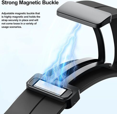 Baaletc Sport Band for Samsung Galaxy Watch Ultra 7 Bands 47mm, Soft Silicone Sport Magnetic Band for Galaxy Ultra 7 Watch Band for Men Women in Saudi Arabia