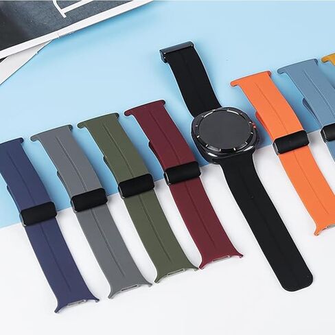 Baaletc Sport Band for Samsung Galaxy Watch Ultra 7 Bands 47mm, Soft Silicone Sport Magnetic Band for Galaxy Ultra 7 Watch Band for Men Women in Saudi Arabia
