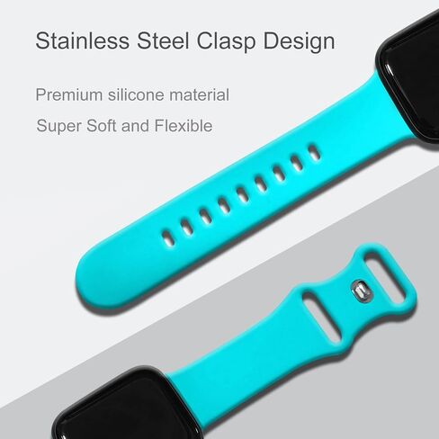 Sport Bands Compatible with Apple Watch Band Women Men 40mm 38mm 41mm 42mm 44mm 45mm 46mm 49mm ,Soft Wristband Waterproof Replacement Strap for iWatch Bands Series 11 10 9 8 7 6 5 4 3 2 1 SE Ultra White in Saudi Arabia