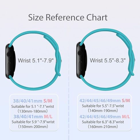 Sport Bands Compatible with Apple Watch Band Women Men 40mm 38mm 41mm 42mm 44mm 45mm 46mm 49mm ,Soft Wristband Waterproof Replacement Strap for iWatch Bands Series 11 10 9 8 7 6 5 4 3 2 1 SE Ultra White in Saudi Arabia