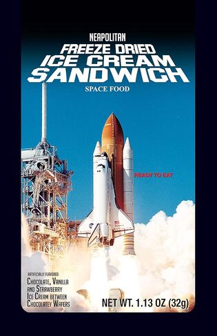 LuvyDuvy NEAPOLITAN Freeze Dried Space Ice Cream Sandwich - 6 Pack in Saudi Arabia
