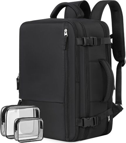 Travel Backpack For Women Men Flight Approved, Carry-on Backpack Bag Luggage, Personal Item Backpack Bag, Laptop Backpack Casual Daypack, Travel Essentials Must Haves, Olive-green in Kuwait