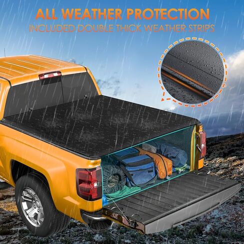Nilight Truck Bed Tonneau Cover Soft Tri-fold Compatible with 1999-2006 Chevy Silverado/GMC Sierra 1500 2500 HD 3500 HD-6.6ft Truck Bed Cover in Saudi Arabia