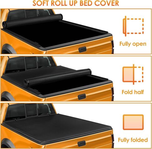 Nilight Truck Bed Tonneau Cover Soft Tri-fold Compatible with 1999-2006 Chevy Silverado/GMC Sierra 1500 2500 HD 3500 HD-6.6ft Truck Bed Cover in Saudi Arabia