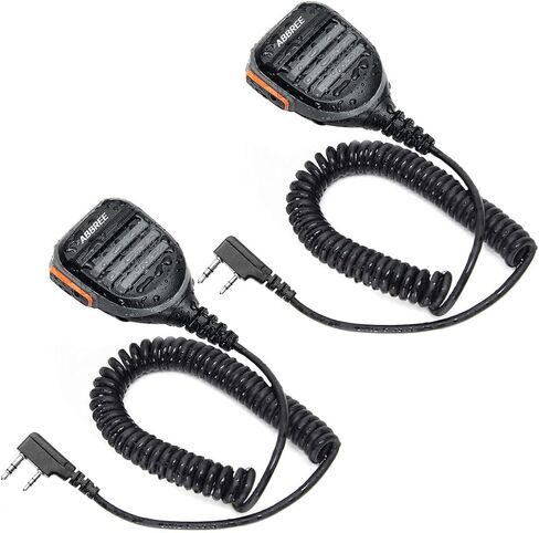 ABBREE AR-780 Radio Microphone Speaker Mic Ham Radio Accessories, Remote Shoulder Mic for Baofeng BF-F8HP UV-5R 5RM UV-21R K5PLUS GM-15 Pro UV-5G Plus GM-5RH TIDRADIO TD-H3 TD-H8 Quansheng UV-K5 (2) in Kuwait
