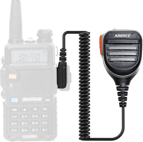 ABBREE AR-780 Radio Microphone Speaker Mic Ham Radio Accessories, Remote Shoulder Mic for Baofeng BF-F8HP UV-5R 5RM UV-21R K5PLUS GM-15 Pro UV-5G Plus GM-5RH TIDRADIO TD-H3 TD-H8 Quansheng UV-K5 (2) in Kuwait