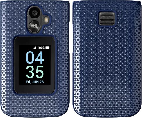 for TCL Flip 3 Phone Case with [2*Screen Protector],TCL Flip 3 Case Slim Fit Hard Shell Design [Front Back Full Body Protection] Frosted PC Shockproof Phone Case for TCL Flip 3 T435 2024 Purple in Kuwait