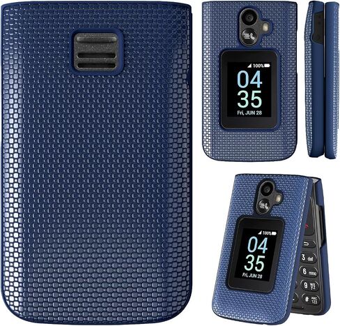 for TCL Flip 3 Phone Case with [2*Screen Protector],TCL Flip 3 Case Slim Fit Hard Shell Design [Front Back Full Body Protection] Frosted PC Shockproof Phone Case for TCL Flip 3 T435 2024 Purple in Kuwait