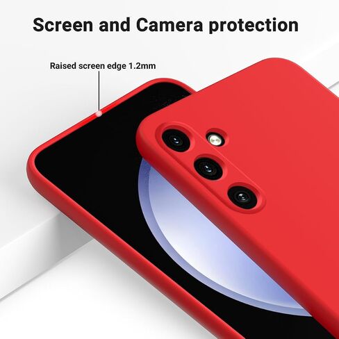 Liquid Silicone Anti-Fingerprint Case Compatible with Gabb Phone 4PRO, Anti-Stain Cover Soft Microfiber Lining | Compatible with Gabb Phone 4 PRO Cover Anti-Scratch [Lens Protect] Case- Pink in Saudi Arabia