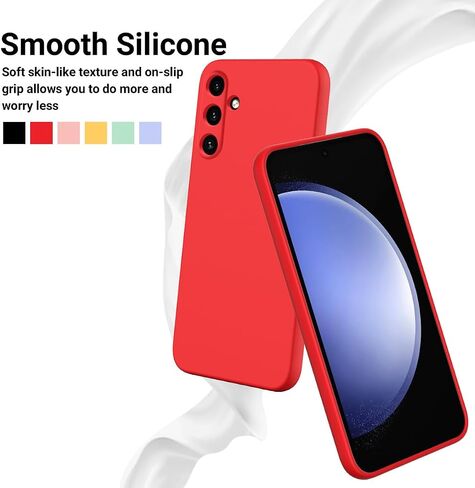 Liquid Silicone Anti-Fingerprint Case Compatible with Gabb Phone 4PRO, Anti-Stain Cover Soft Microfiber Lining | Compatible with Gabb Phone 4 PRO Cover Anti-Scratch [Lens Protect] Case- Pink in Saudi Arabia