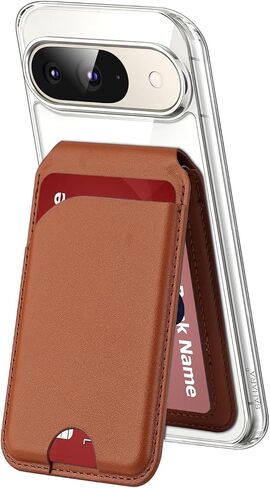 SaharaCase Venture Series Wallet Case Bundle for Google Pixel 9/9 Pro - Triple-Hardened Material Construction, Shock-Absorbing Corners, Removable Wallet (Clear/Desert Brown) in Kuwait