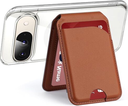 SaharaCase Venture Series Wallet Case Bundle for Google Pixel 9/9 Pro - Triple-Hardened Material Construction, Shock-Absorbing Corners, Removable Wallet (Clear/Desert Brown) in Kuwait