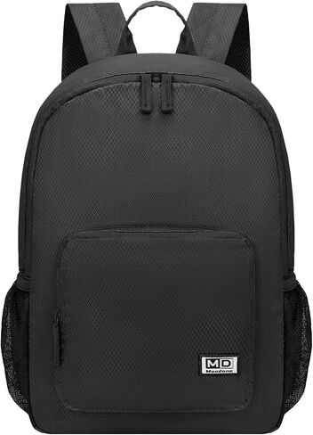 20L Lightweight Hiking Backpack - Waterproof Packable Backpack for Women Men, Small Foldable Nylon Daypack for Travel, Work, Collapsible Ultralight Backpack - Black in Saudi Arabia