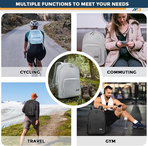 20L Lightweight Hiking Backpack - Waterproof Packable Backpack for Women Men, Small Foldable Nylon Daypack for Travel, Work, Collapsible Ultralight Backpack - Black in Saudi Arabia