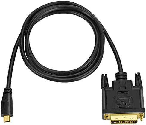 Twozoh Micro HDMI to DVI Cable 3.3FT, Micro HDMI 1.4 to DVI 24+1 Pin Male to Male Cable Support 1080P Full HD in Saudi Arabia