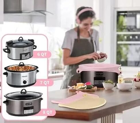 بطانات للطباخ البطيء من السيليكون من Zoe Now، قابلة لإعادة الاستخدام، بطانات أكياس كروكبوت مقاومة للتسرب وسهلة التنظيف للأوعية البيضاوية أو المستديرة، مجموعة من 2 in Saudi Arabia