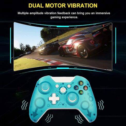 وحدة تحكم Sehawei اللاسلكية لجهاز Xbox One PC Gamepad مع محول لاسلكي 2.4 جيجا هرتز، لأجهزة Xbox One/One S/One X/One Elite/Xbox Series X/PS3 /Windows 7/8/10 (أخضر) in Kuwait