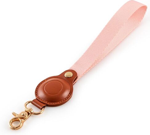 Airtag Keychain Holder with Hand Straps, Airtag Anti-Lost Hand Straps Case Anti-Scratch Airtags Key Chain for Apple Air Tags, Airtag Accessories for GPS Item Finder Tracker (2-Pink) in Saudi Arabia