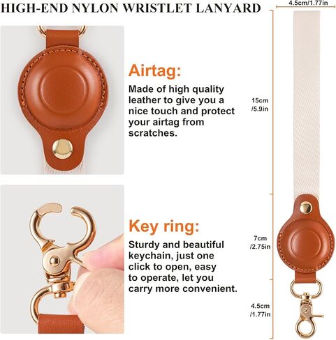 Airtag Keychain Holder with Hand Straps, Airtag Anti-Lost Hand Straps Case Anti-Scratch Airtags Key Chain for Apple Air Tags, Airtag Accessories for GPS Item Finder Tracker (2-Pink) in Saudi Arabia