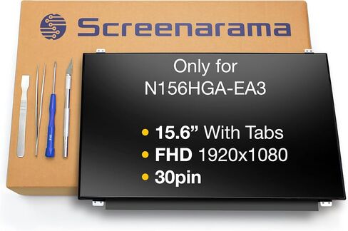 استبدال شاشة SCREENARAMA الجديدة لشاشة N156HGA-EA3، FHD 1920x1080، IPS، غير لامعة، شاشة LCD LED مع أدوات in Saudi Arabia