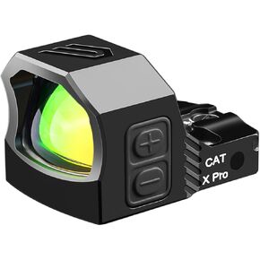 Cyelee CAT X PRO Multi-Reticle Duty Red Dot for RMSc/407k/507k Footprint - 3 MOA Dot & 30 MOA Circle with Motion Deactivated Standby(Similiar to Shake Awake)