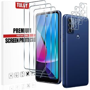 TQLGY 3 Pack Screen Protector for Samsung Galaxy A03s with 3 Pack Camera Lens Protector, Ultra HD Tempered Glass, 9H Hardness, Anti-Scratch, Bubble Free, Easy Installation
