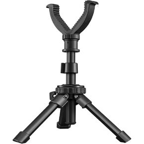 CVLIFE Shooting Rest Tripod Rifle Shooting Tripod Adjustable Height 360 Degree Rotation V Yoke Stand Portable Rifle Rest for Target Shooting, Hunting and Outdoor Activities