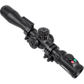 Sniper KT12-60X60SAL Long Range Rifle Scope 35mm Tube Side Parallax Adjustment Glass Etched Reticle Red Green Illuminated with Scope Rings