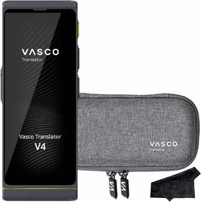 Vasco Translator V4 Voice Recorder with Protective Case and Screen Protector, Signature Series Cloth in Kuwait
