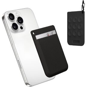 kwmobile AI Voice Recorder Cover Compatible with PLAUD Note AI Voice Recoder - Suction Cup Mount - Black