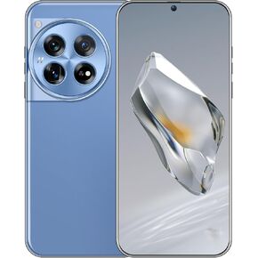 ONE12 Unlocked Cell Phone, 8+256GB Smartphone, Long Battery Life 6800mAh, 6.82" HD Screen Android Phone, 48MP Camera/Fingerprint Lock/Face ID/Dual SIM/5G/NFC/GPS/Android 13.0 (Sky Blue)