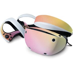 MightySkins Glossy Glitter Skin Compatible with Sony Playstation VR2 - Sunset Blur | Protective, Durable High-Gloss Glitter Finish | Easy to Apply & Change Styles | Made in The USA