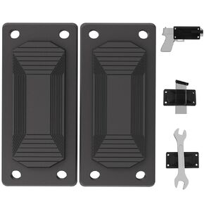 Magnetic Gun Mount | Rubberized 35-45 lbs Rated Gun Magnet | Gun Magnet Mount-Concealed Holder for Car, Handgun, Pistol, Rifle, Shotgun, Revolver [2-Pack]
