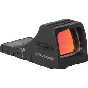 HOLOSUN SCS MOS Green Multi-Reticle 2 MOA Dot & 32 MOA Circle Parallax-Free Reflex Pistol Sight Compatible with Glock MOS Full-Size Handguns - Solar Charging Sight (NOT for Glock 43X MOS or 48 MOS)